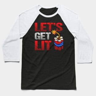 Let's Get Lit Baseball T-Shirt